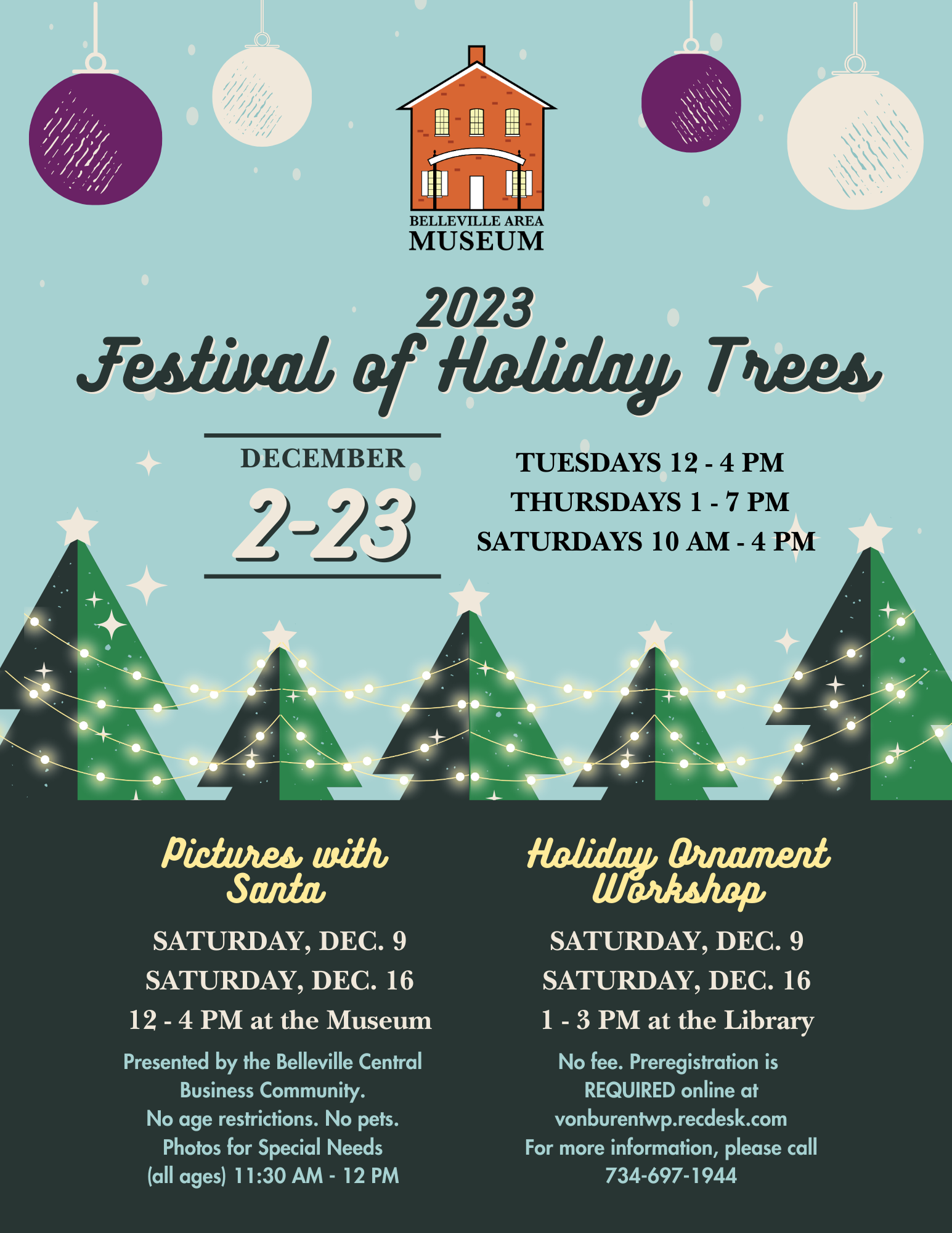 festival of holiday trees flyer